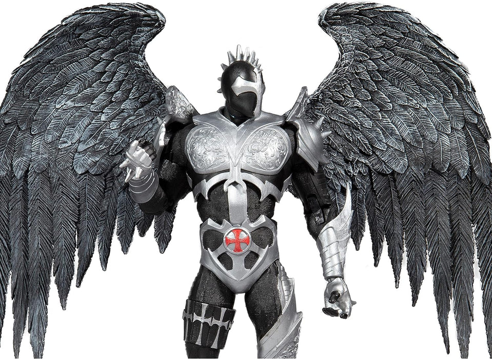 McFarlane Toys, Spawn Comic 7-inch The Dark Redeemer Spawn Action Figure with 22 Moving Parts, Collectible DC Figure with Accessories and Collectors Stand Base – Ages 12+