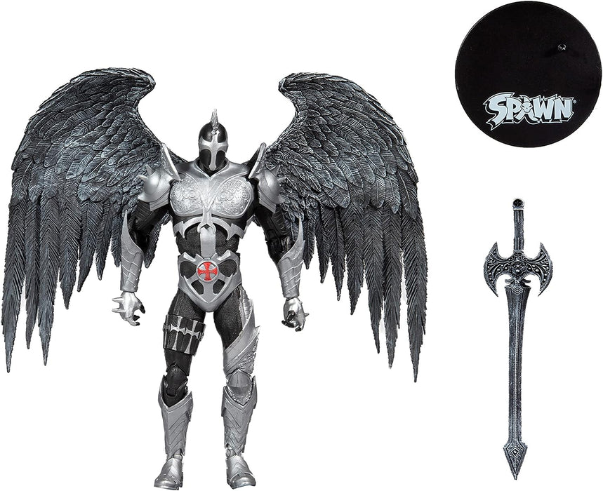 McFarlane Toys, Spawn Comic 7-inch The Dark Redeemer Spawn Action Figure with 22 Moving Parts, Collectible DC Figure with Accessories and Collectors Stand Base – Ages 12+