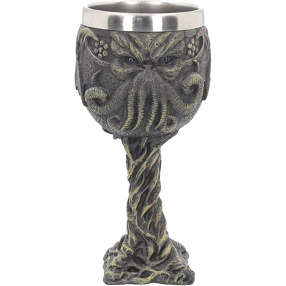 Nemesis Now Cthulhu's Thirst Goblet 21cm Green, Resin w/stainless steel insert