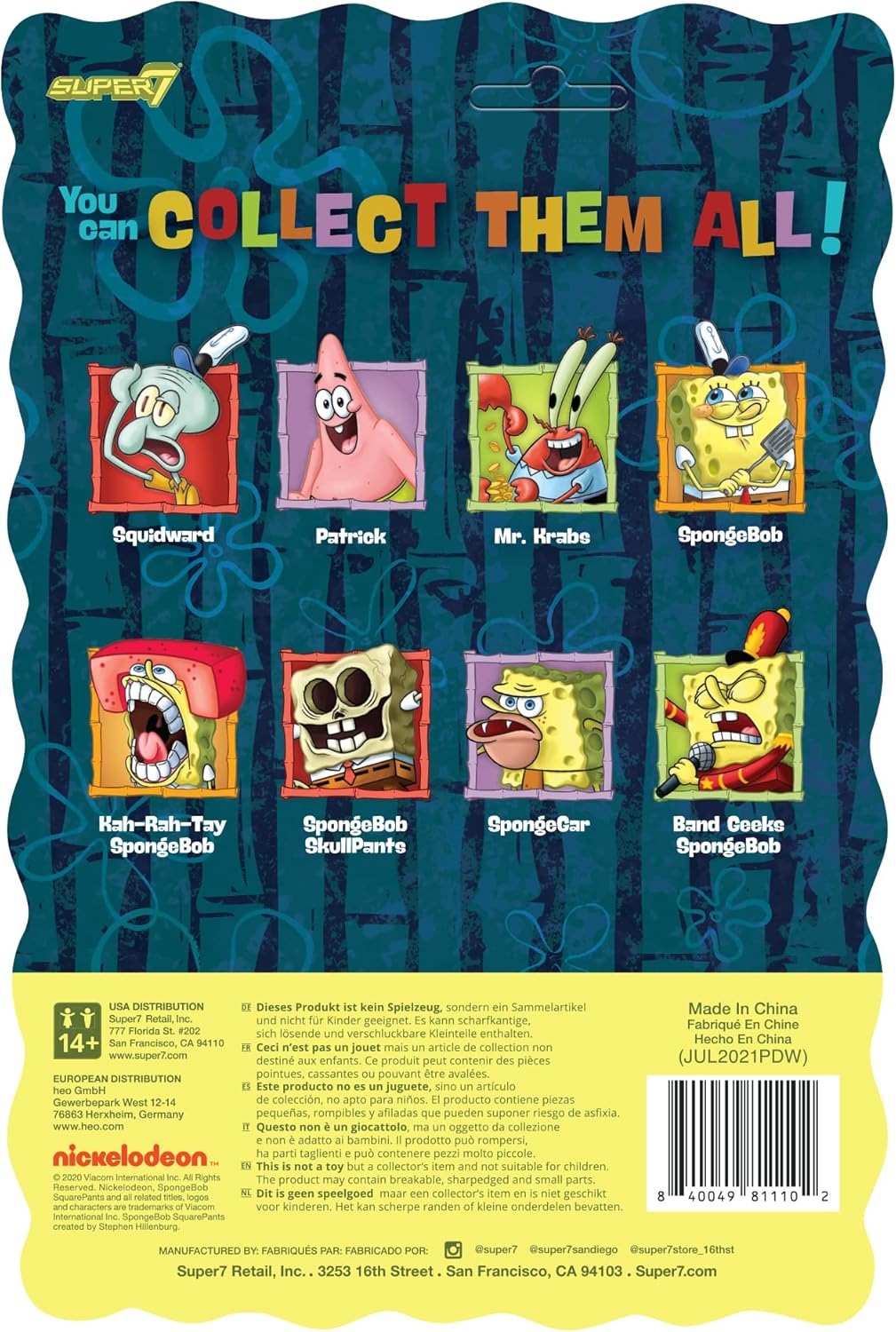 SUPER7 - Kah-Rah-Tay Spongebob Squarepants Reaction Figure