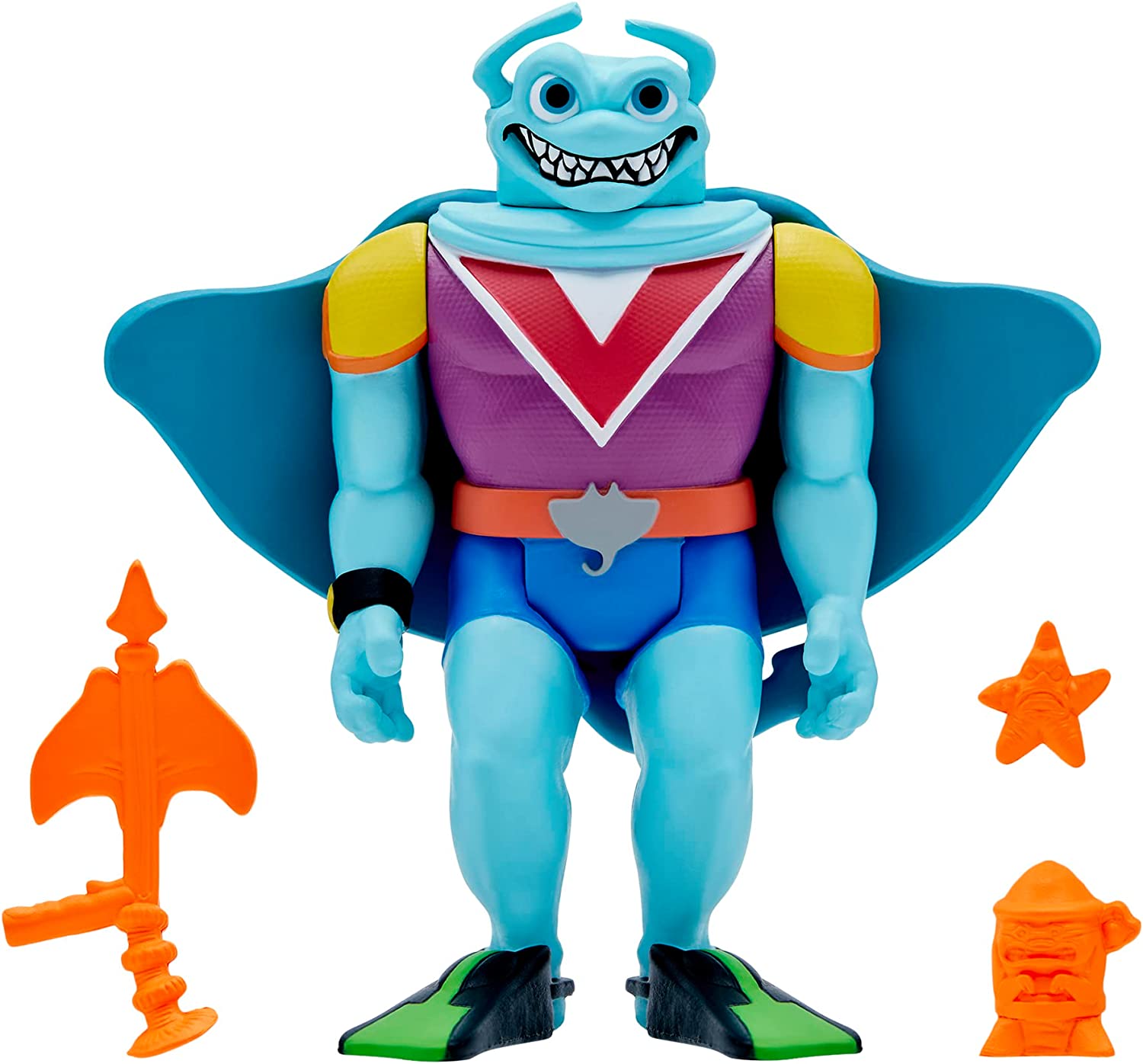 Super7 Teenage Mutant Ninja Turtles Ray Fillet 3.75 in Reaction Figure