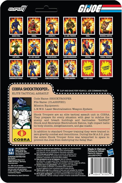 SUPER7 - G.I.Joe Wave 2 - Cobra Shocktrtooper Officer Rifle
