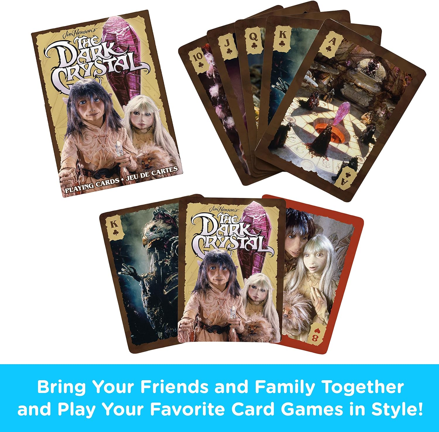 AQUARIUS Jim Henson's The Dark Crystal Playing Cards Tan, 2.5" X 3.5"