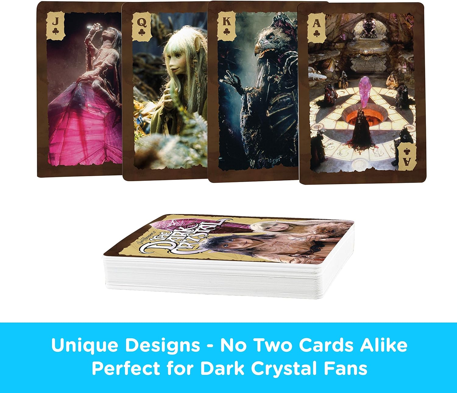 AQUARIUS Jim Henson's The Dark Crystal Playing Cards Tan, 2.5" X 3.5"