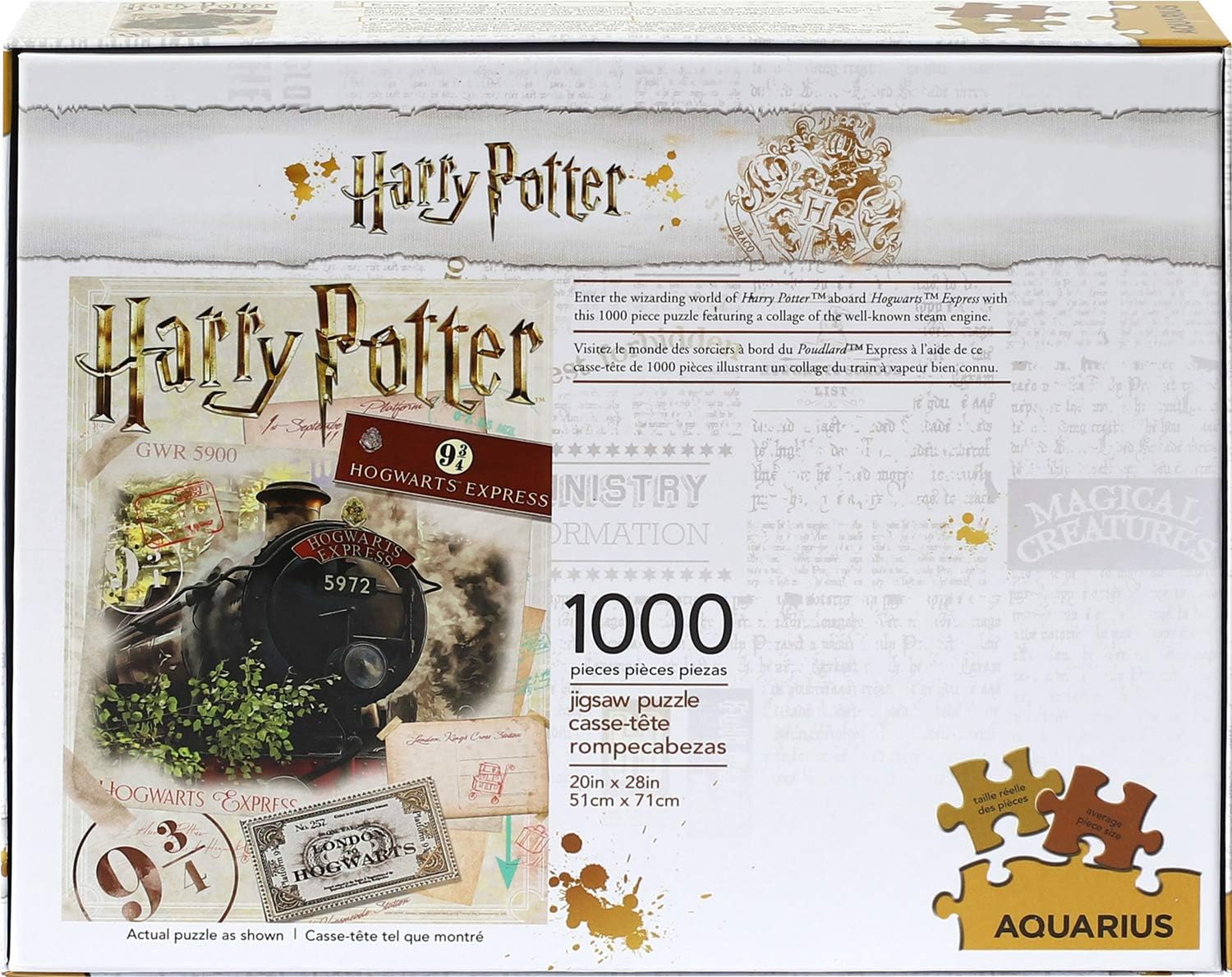 AQUARIUS- Harry Potter Express Rompecabezas, Multicolor, Talla única (65344