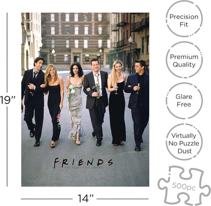 NMR Distribution 62172 Friends (TV Series) Wedding 500pc Jigsaw Puzzle (nm), Black