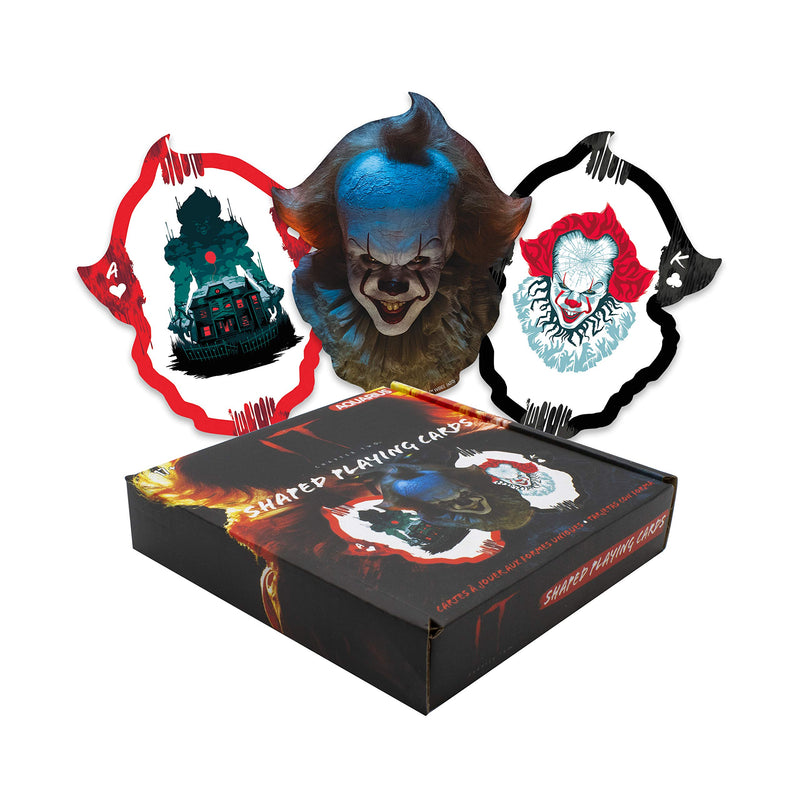 AQUARIUS IT Chapter 2 Shaped Playing Cards - IT Chapter 2 Themed Deck of Cards for Your Favorite Card Games - Officially Licensed IT Movie Merchandise & Collectibles