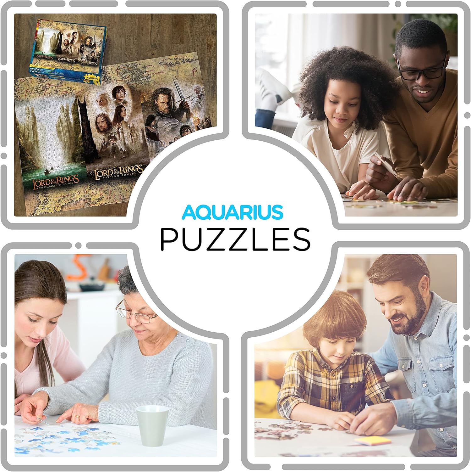 The Lord of the Rings- Puzzle, Multicolor (NMR Distribution 65369