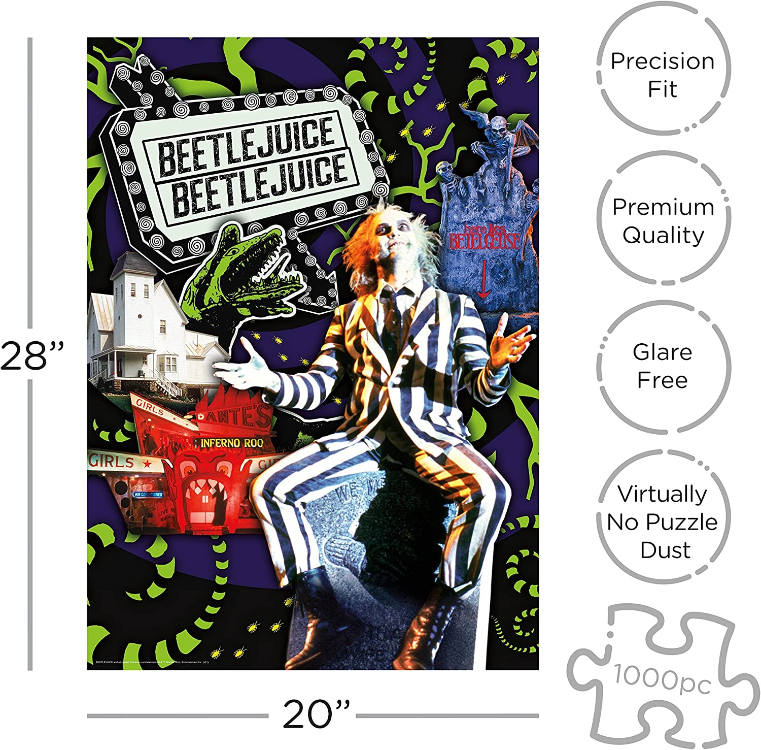 Beetlejuice Puzzle Collage (1000 Teile)