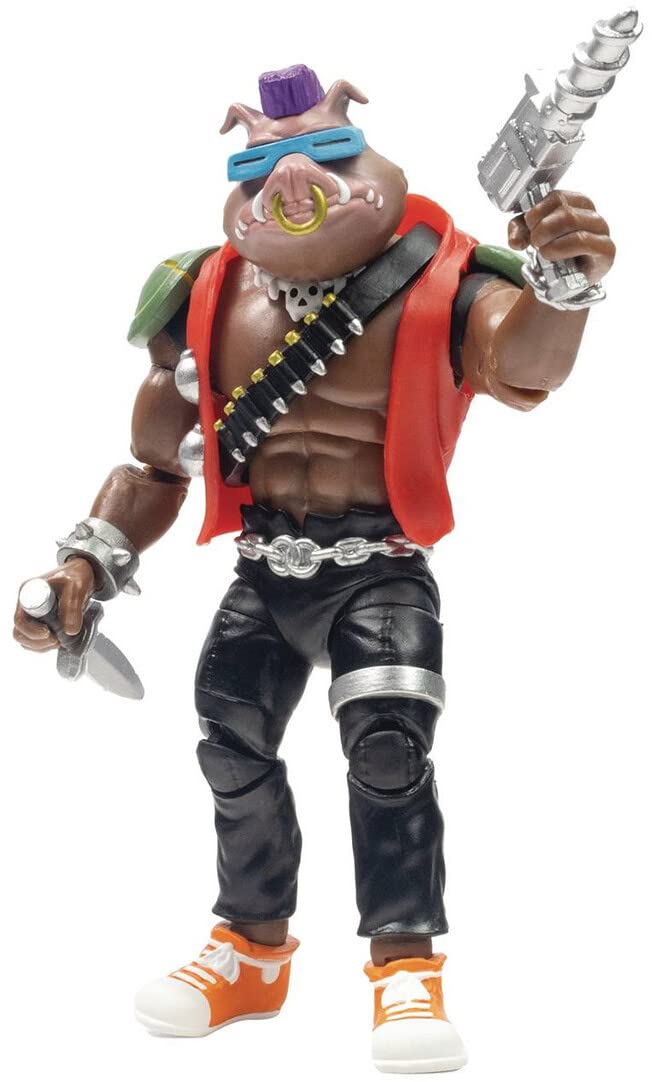 The Loyal Subjects BST AXN Teenage Mutant Ninja Turtles Bebop 80's 5" Action Figure with Accessories