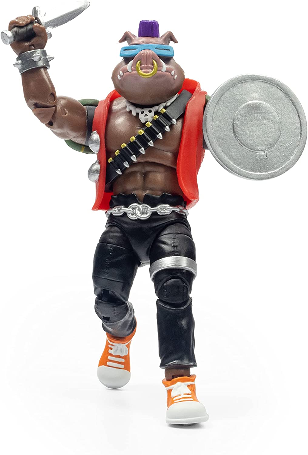 The Loyal Subjects BST AXN Teenage Mutant Ninja Turtles Bebop 80's 5" Action Figure with Accessories