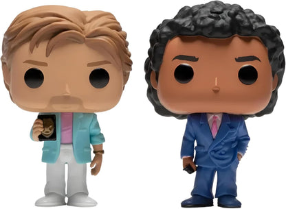 Funko POP! TV: Miami Vice - 2 Pack Crockett & Ricardo Tubbs, - Collectable Vinyl Figure - Gift Idea - Official Merchandise - Toys for Kids & Adults - TV Fans - Model Figure for Collectors and Display