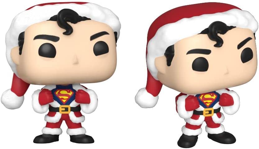 Funko Pocket Pop! DC Holiday - Superman - Tree Holiday Box 4 Pieces - DC Comics - Keychain - Neuartiger Schlüsselanhänger - Vinyl-Minifigur Zum Sammeln - Strumpffüller - Geschenkidee