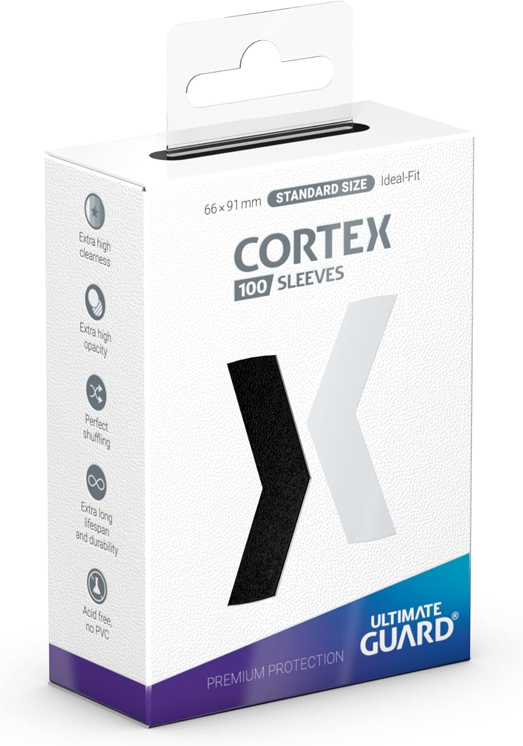 Cortex Sleeves Standard Size Black (100)