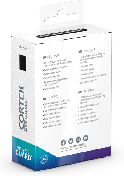 Cortex Sleeves Standard Size Black (100)
