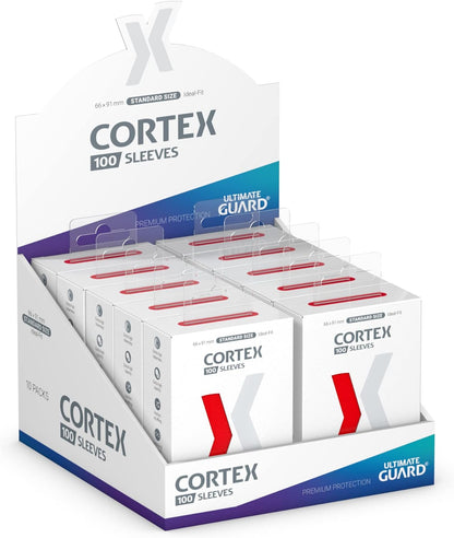 Cortex Sleeves Standard Size Red (100