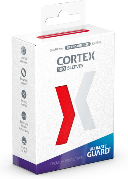 Cortex Sleeves Standard Size Red (100