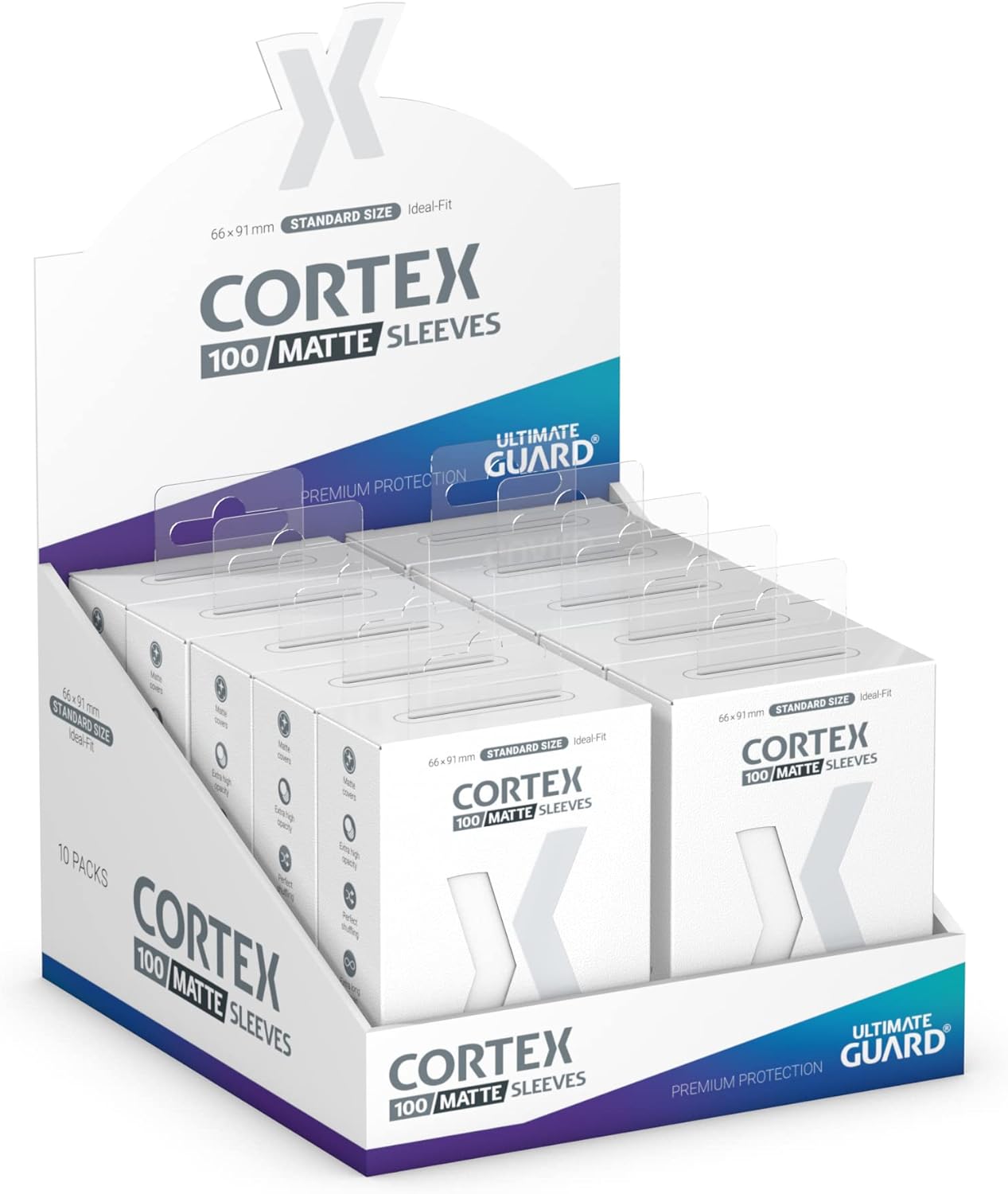 Ultimate Guard Cortex Sleeves Standard Size Matt White (100