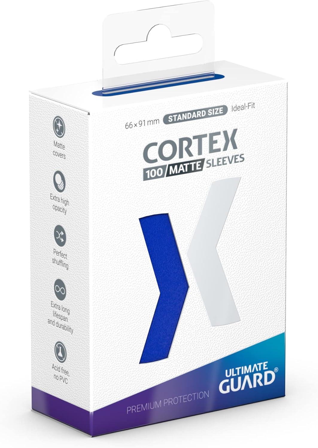 Ultimate Guard Cortex Sleeves Standard Size Matte Blue (100