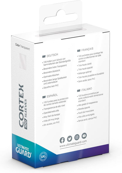 Cortex Sleeves Standard Size Transparent (100)