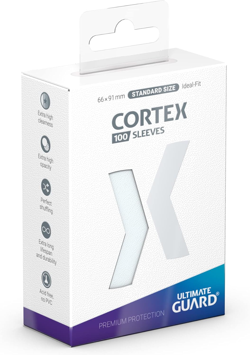 Cortex Sleeves Standard Size Transparent (100)