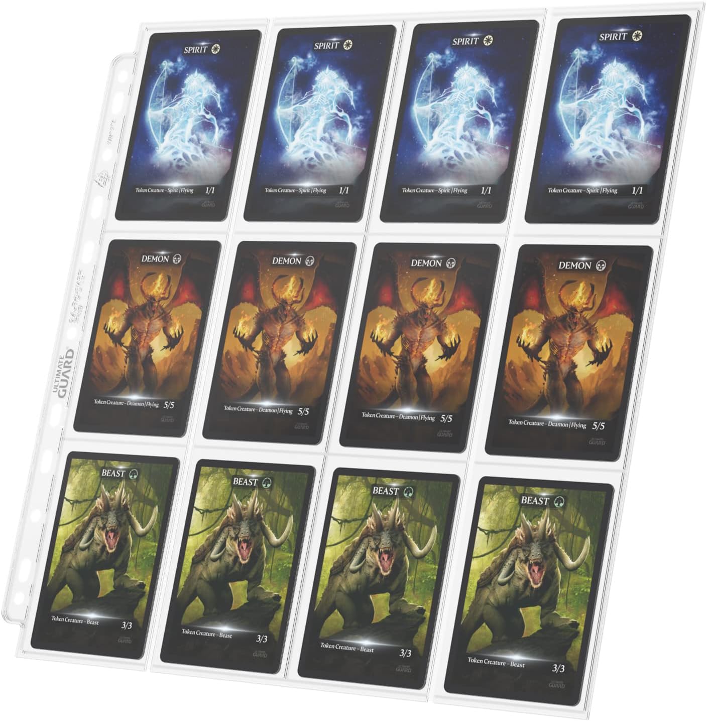 Ultimate Guard 24-Pocket QuadRow Side-Loading Pages (10) - Transparent