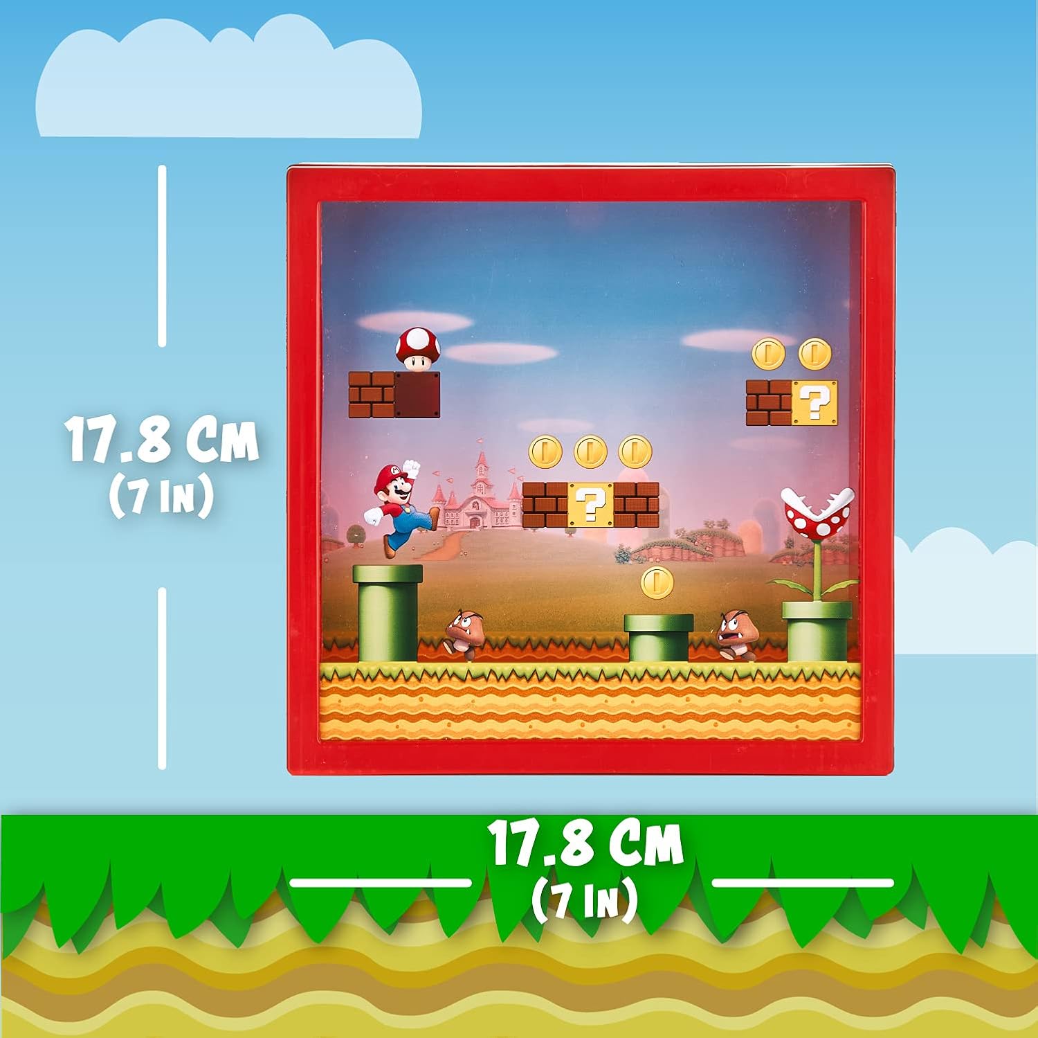 Super Mario Bros. Box Coin Bank, 18cm (7")