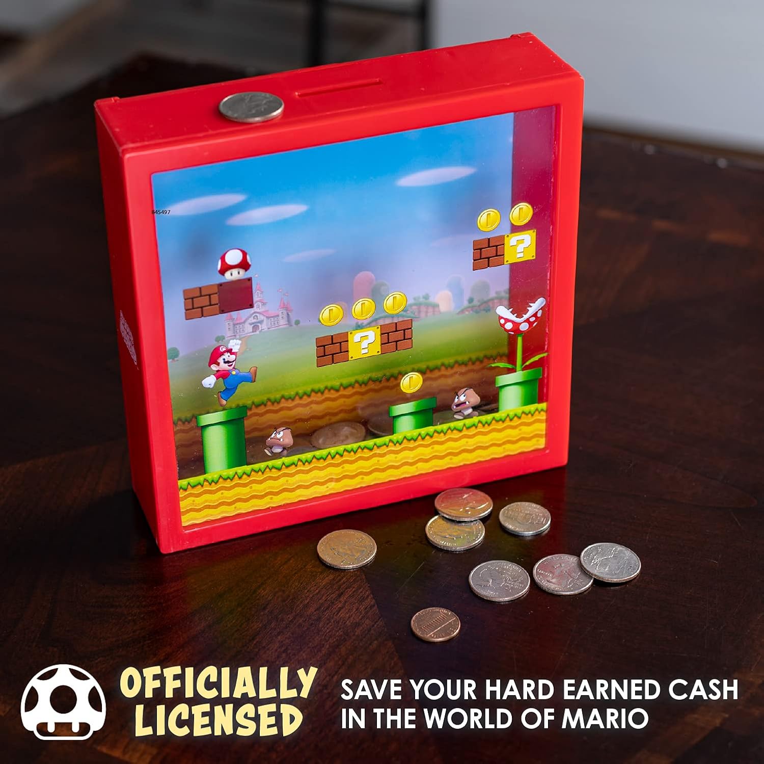 Super Mario Bros. Box Coin Bank, 18cm (7")