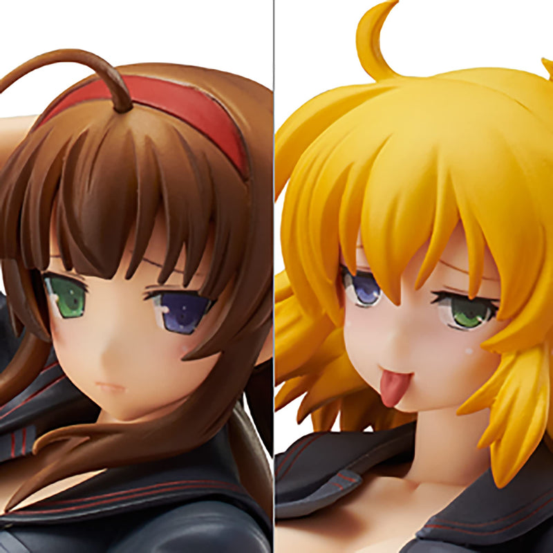 Senran Kagura NewWave Gburst Figur PVC 1/10 Ryobi x Ryona Bare Body Sailor Uniform Ver. 19 cm