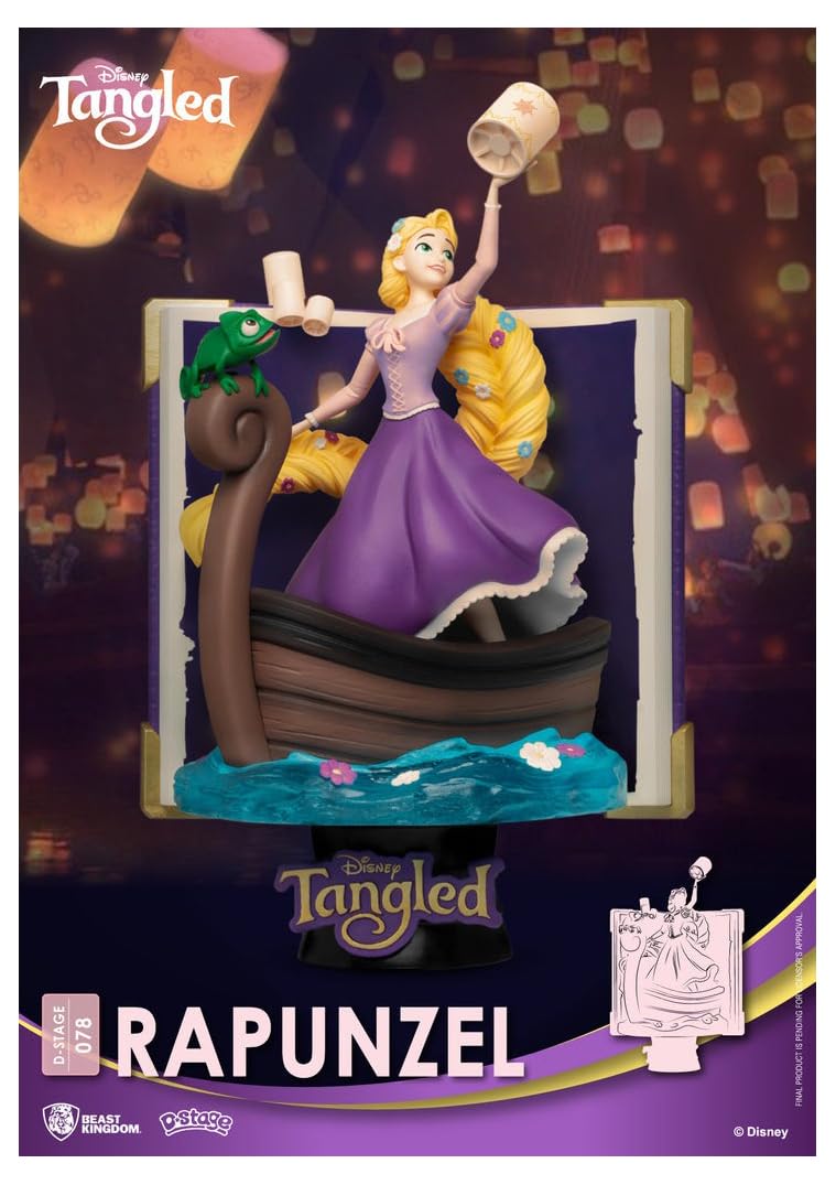 Beast Kingdom Toys Disney - Diorama-078 - Livre Histoire - Raiponce