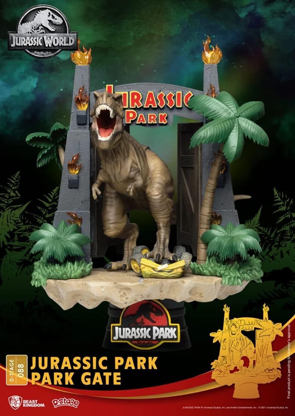 Beast Kingdom-Jurassic Park Gate Diorama Stage