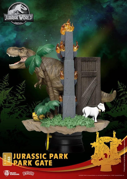 Beast Kingdom-Jurassic Park Gate Diorama Stage