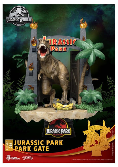 Beast Kingdom-Jurassic Park Gate Diorama Stage