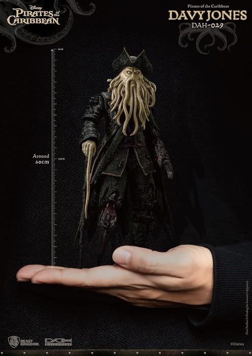 Beast Kingdom Pirates of The Caribbean: at World’s End Davy Jones DAH-029 Dynamic 8ction Heroes Action Figure, Multicolor