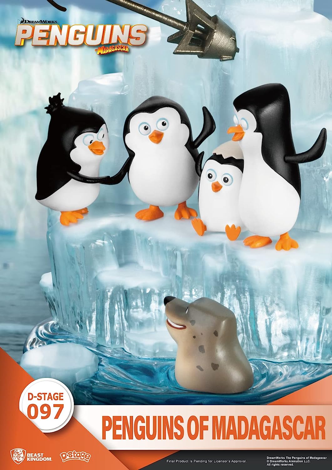 Beast Kingdom Penguins of Madagascar DS-097 D-Stage 6-Inch Statue, Multicolor