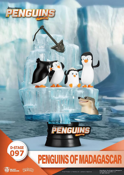 Beast Kingdom Penguins of Madagascar DS-097 D-Stage 6-Inch Statue, Multicolor