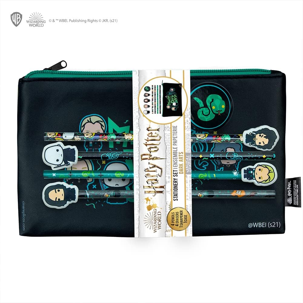 Cinereplicas Harry Potter - Briefpapierset Dark Arts - Offizielle Lizenz Dark Kawaii
