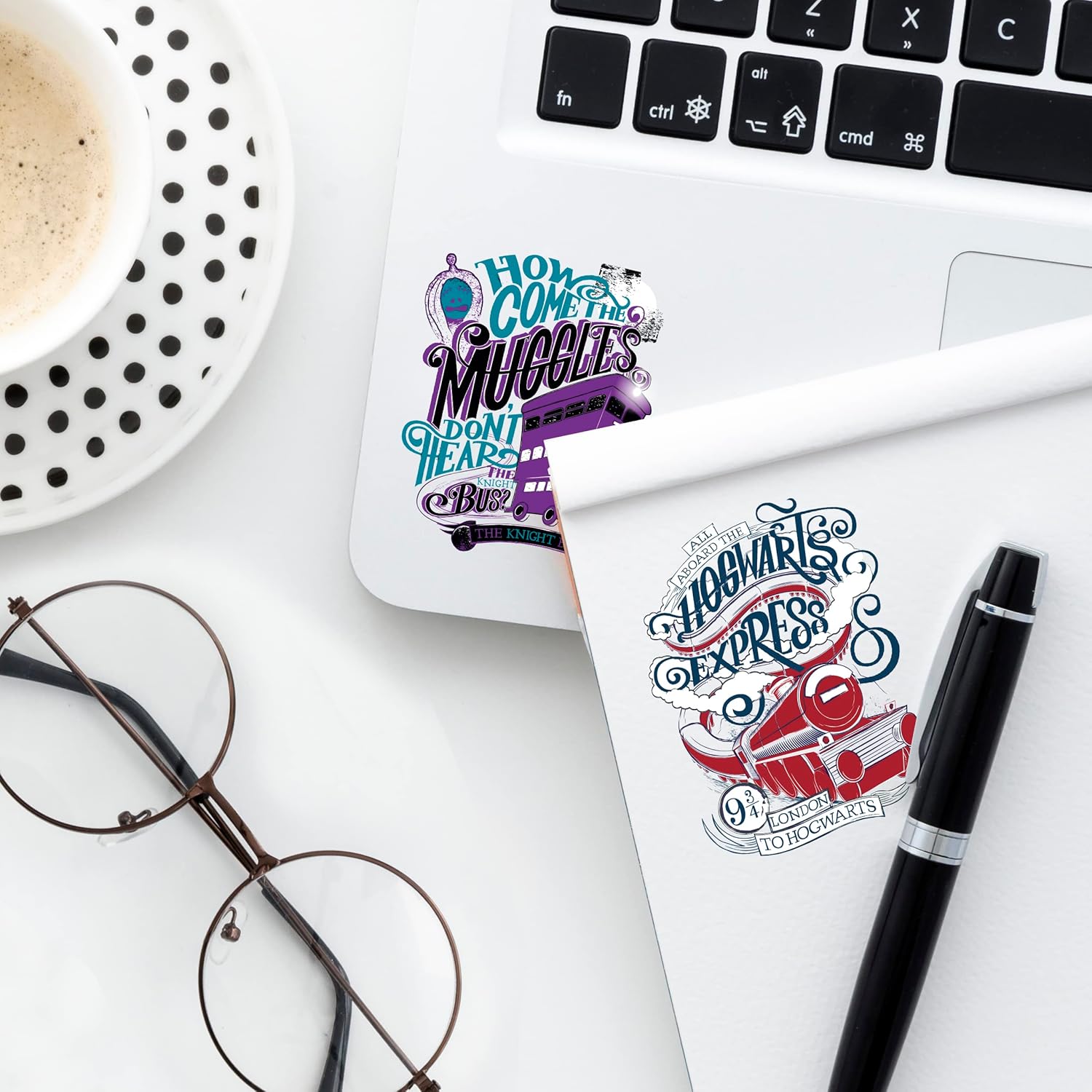 Cinereplicas Harry Potter - Stickers Logos (Set de 55) - Licencia Oficial