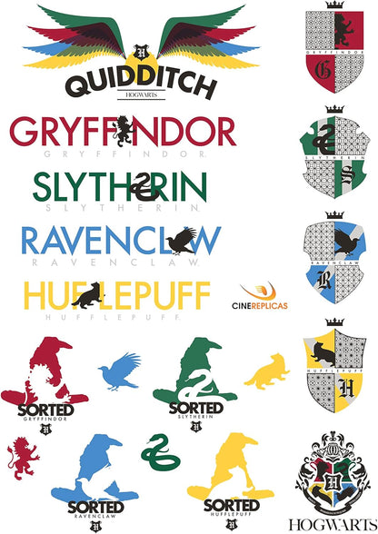 Cinereplicas Harry Potter - Stickers Logos (Set de 55) - Licencia Oficial