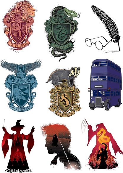 Cinereplicas Harry Potter - Stickers Logos (Set de 55) - Licencia Oficial