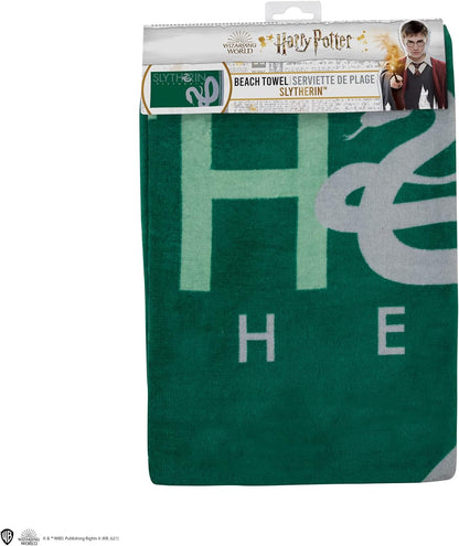 Cinereplicas Harry Potter - Telo da spiaggia di Serpeverde - Licenza ufficiale