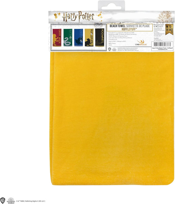 Cinereplicas Harry Potter - Telo da spiaggia di Tassorosso - Licenza ufficiale