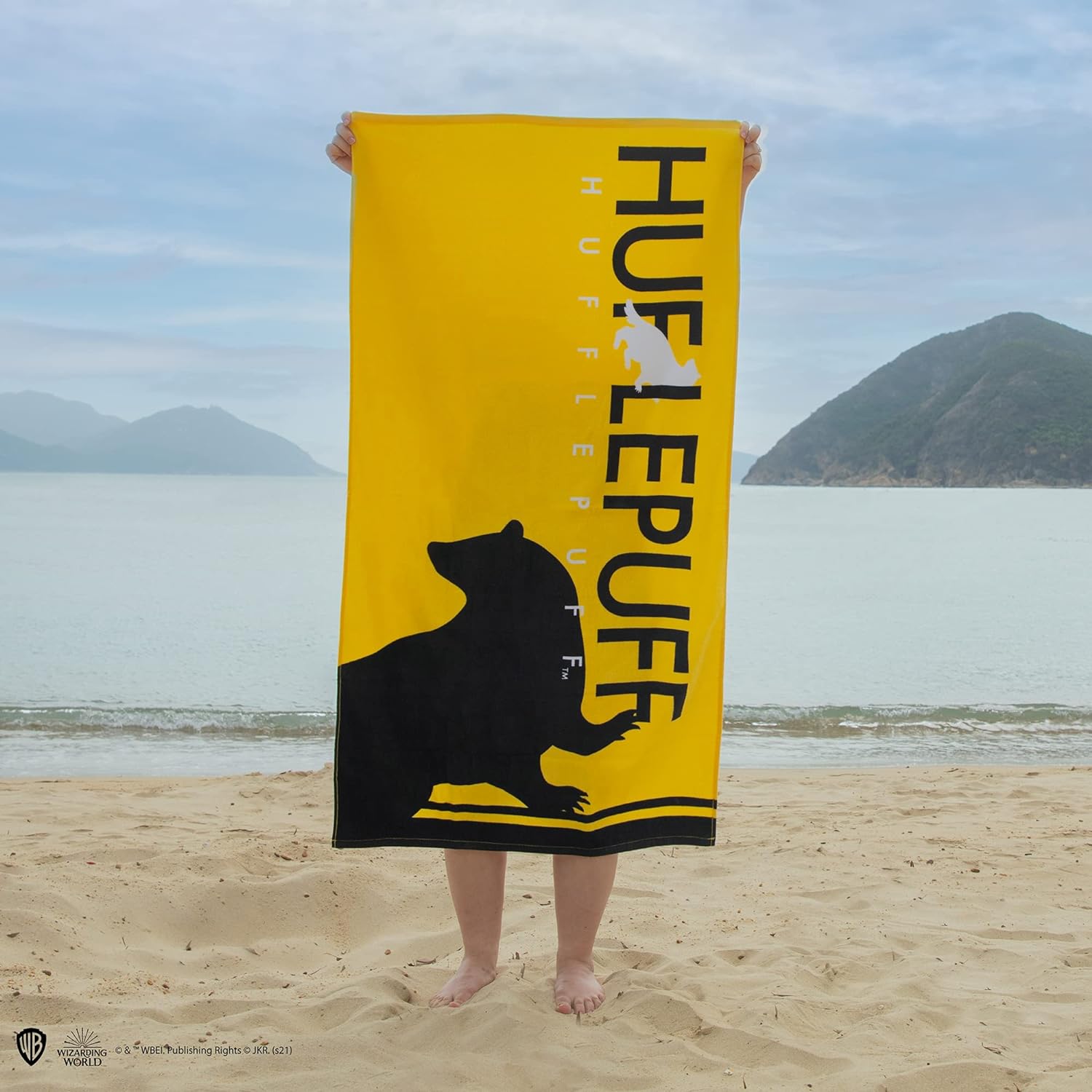 Cinereplicas Harry Potter - Telo da spiaggia di Tassorosso - Licenza ufficiale