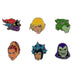 Cinereplicas MOTU - Juego de 6 pines - Licencia oficial, Plata esterlina