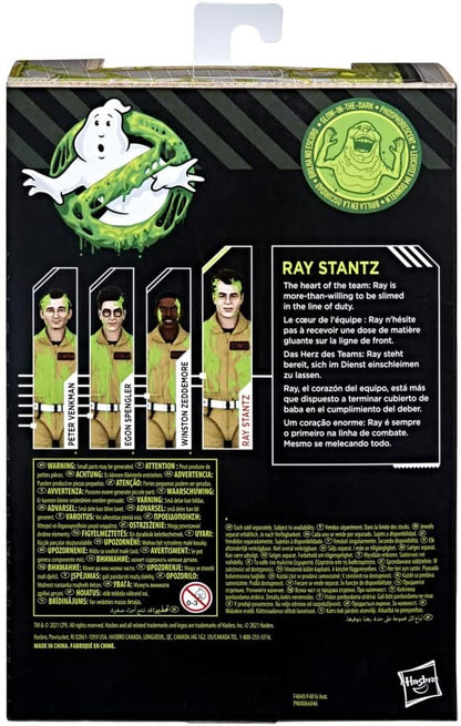 Ghostbusters Plasma Series Glow-in-the-Dark Ray Stantz Toy 6-Inch-Scale Collectible Classic 1984 Ghostbusters Figure for Kids Ages 4 and Up