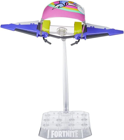Fortnite Victory Royale Series Llamacorn Express Collectible Glider for Action Figure with Display Stand - Ages 8 and Up, 6-inch