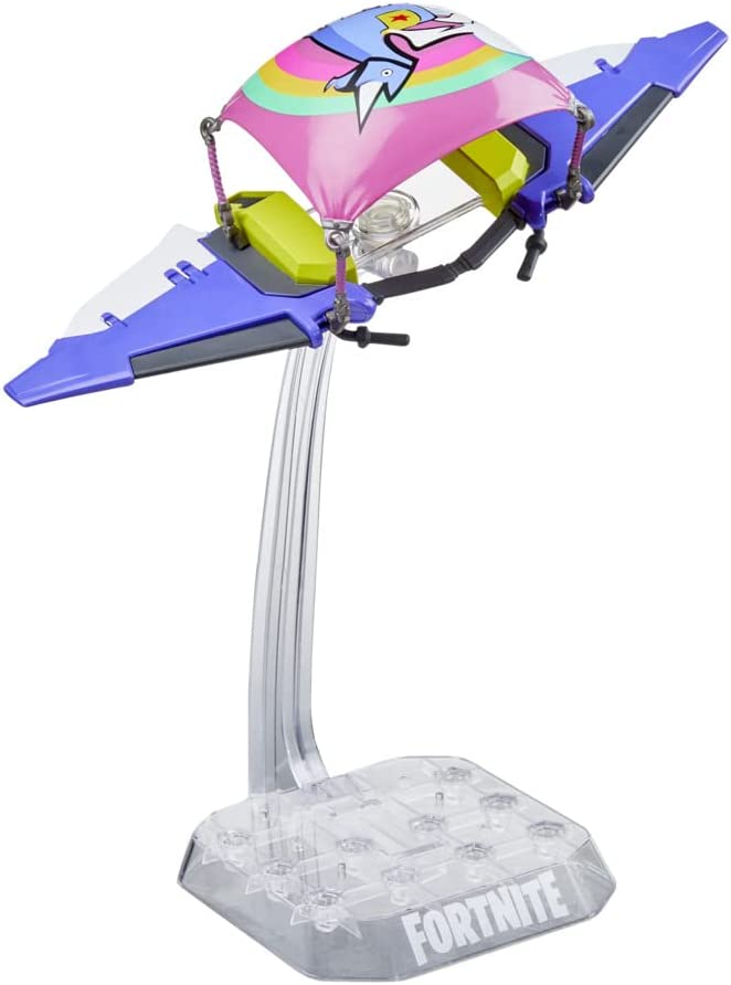 Fortnite Victory Royale Series Llamacorn Express Collectible Glider for Action Figure with Display Stand - Ages 8 and Up, 6-inch