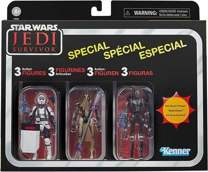 Hasbro Pack 3 Figures Action Jedi Survivor 9.5cm