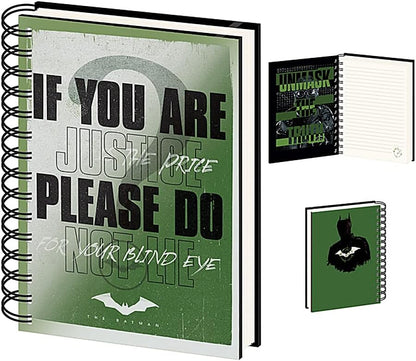 Pyramid International The Batman A5 Notebook with Lenticular Cover (Riddler Design) - Official Merchandise
