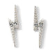 Harry Potter Sterling Silver Lightning Bolt Stud Earrings Embellished with Crystal Elements